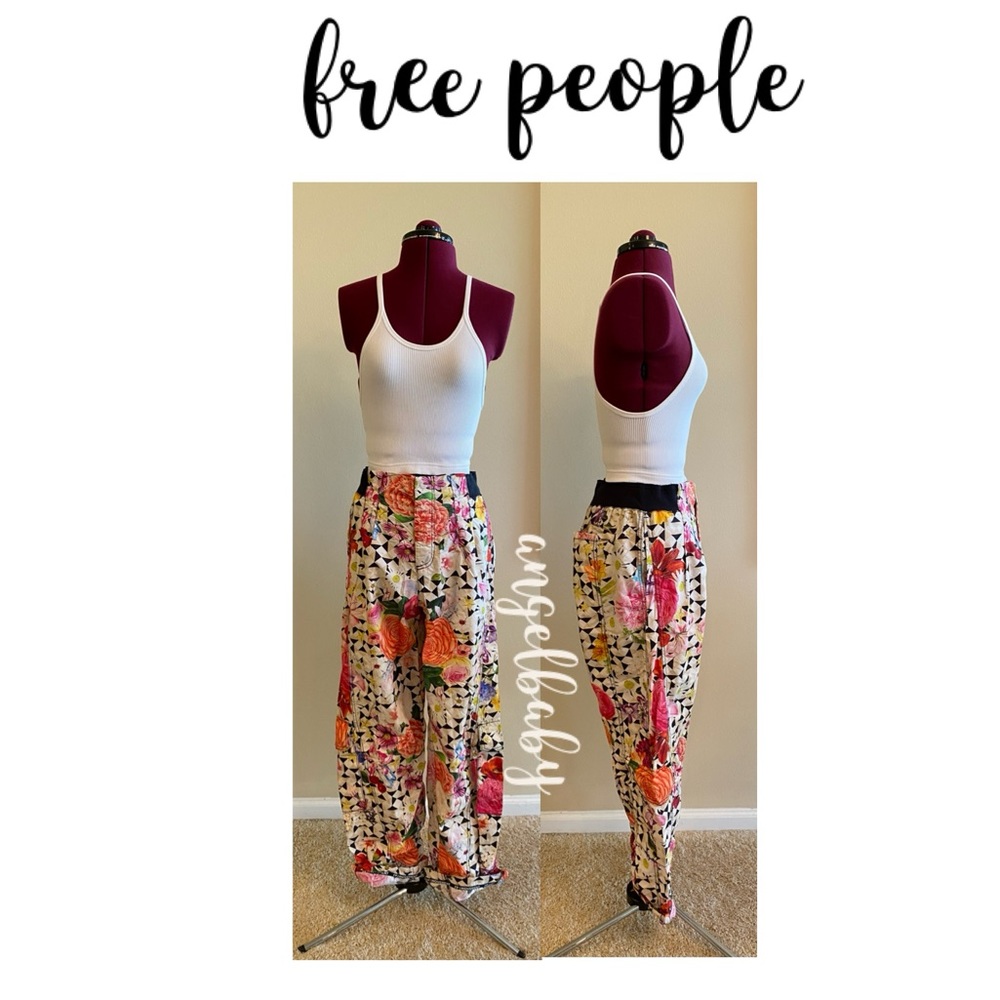Free People Mesmerize Me Printed Pants in Take a Trip Floral! - Picture 9 of 16